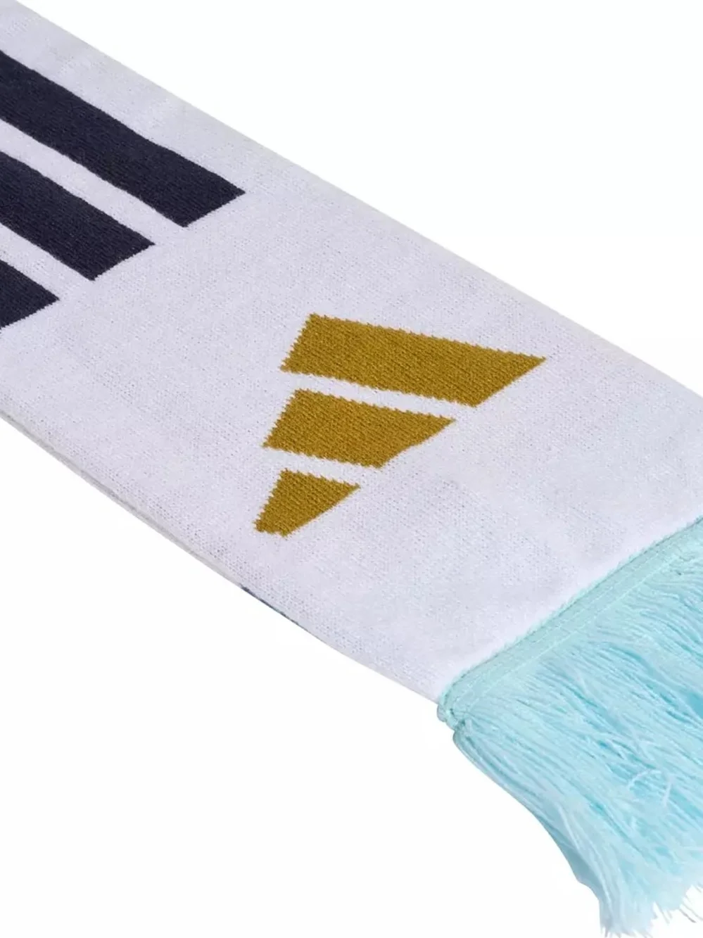 Men's White & Gold AFA Crest Scarf - Athletic Style